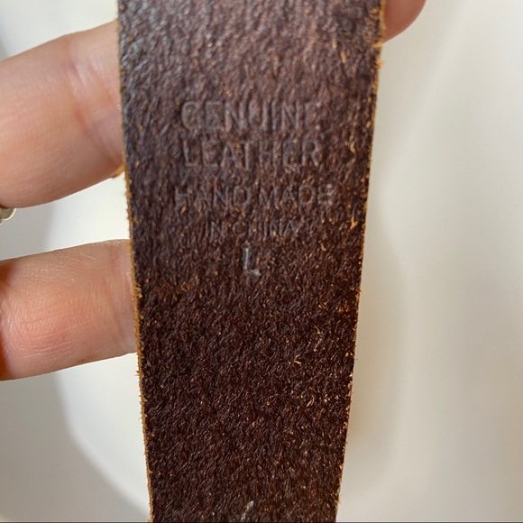 Linea Pelle Italian Leather Belt Embellish buckle - Picture 8 of 12